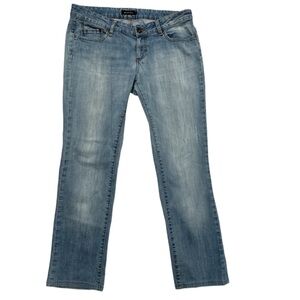Mossimo Dutti Jeans women’s 8” Rise Embellished  Pockets Size 32 Us EU 42 Flawed